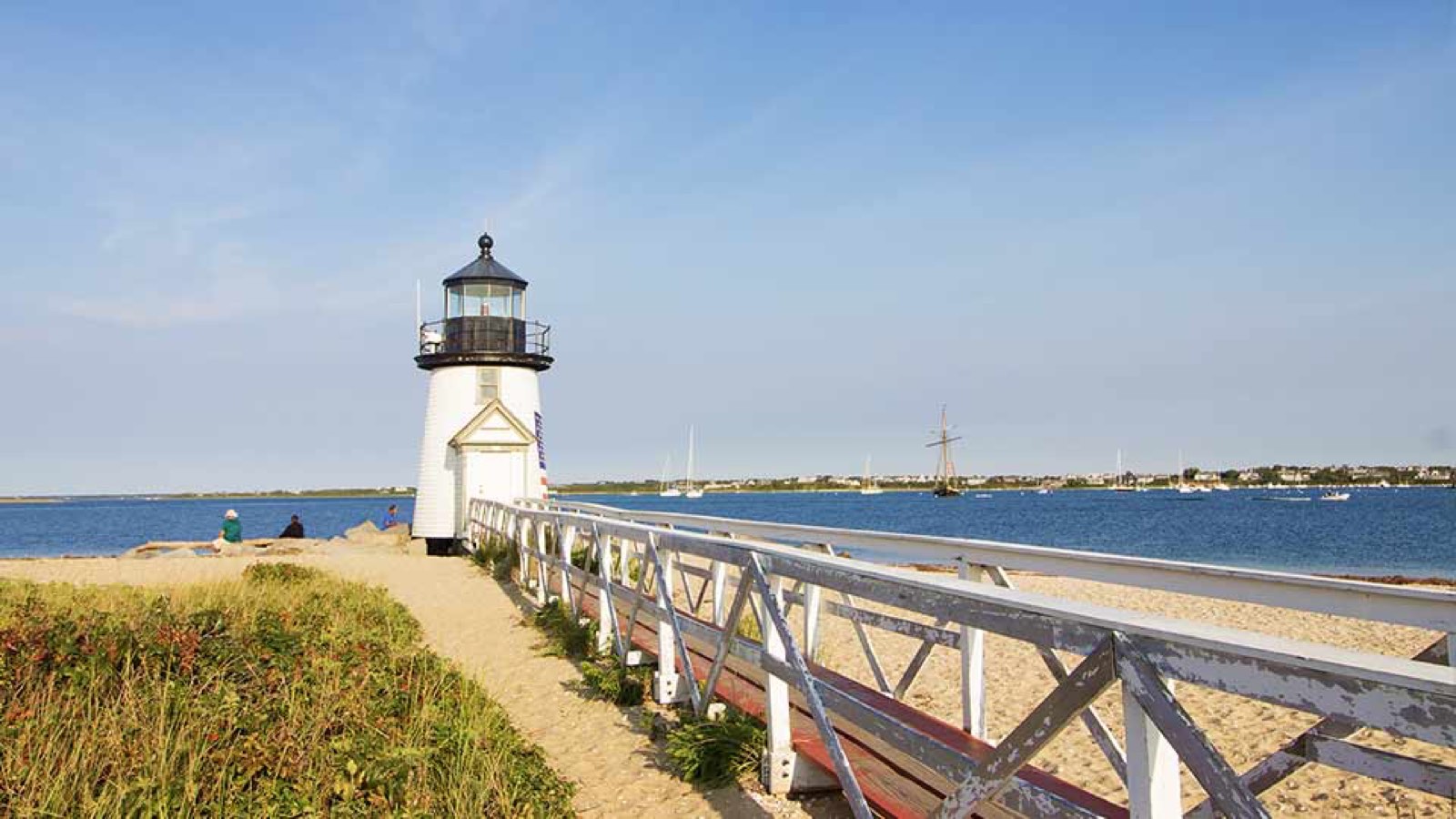 Coastal harbor at Sandy Point